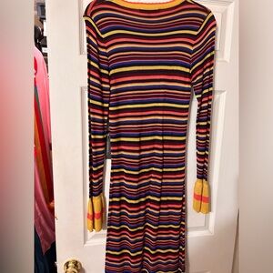 Striped long sleeve dress